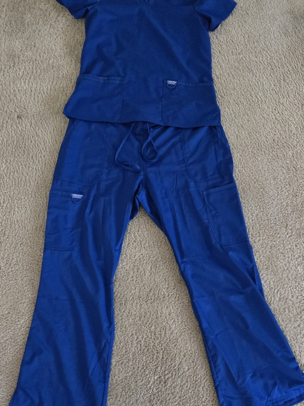 Cherokee Women's Scrub Jogger Pants in Royal Blue